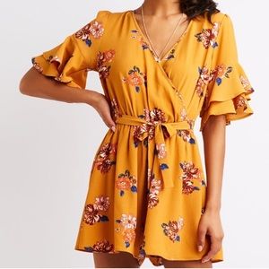 NWT Floral Tie Romper